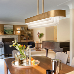 Люстра подвесная прямоугольная цвета латунь Kichler варинант исполнения - 6 | Loft Concept в Санкт-петербурге