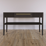 Дизайнерская Консоль с полкой и ящиком Primo Темный орех варинант исполнения - 1 | Loft Concept в Санкт-петербурге