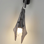 Бра черного цвета с плафоном из рельефного стекла Glass Pod варинант исполнения - 9 | Loft Concept в Санкт-петербурге