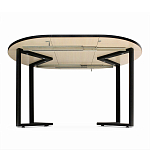 Стол обеденный раздвижной со столешницей белый мрамор Magali варинант исполнения - 5 | Loft Concept в Санкт-петербурге