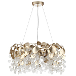 Люстра с декоративными подвесками из прозрачного стекла в форме монеток FAIRYTREE Light варинант исполнения - 6 | Loft Concept в Санкт-петербурге