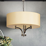 Люстра подвесная с цилиндрическим абажуром кремового цвета Natural Concepts варинант исполнения - 3 | Loft Concept в Санкт-петербурге