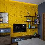 Гипсовая 3D Панель M-41 A, B варинант исполнения - 3 | Loft Concept в Санкт-петербурге