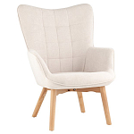 Белое кресло на ножках из массива CORDELIA варинант исполнения - 1 | Loft Concept в Санкт-петербурге