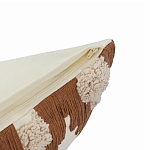 Чехол на подушку с вышивкой в виде геометрических узоров Beige Calista Square варинант исполнения - 3 | Loft Concept в Санкт-петербурге