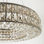 Круглая люстра с хрустальным декором Langlais Crystal Chrome Chandelier варинант исполнения - 2 | Loft Concept в Санкт-петербурге