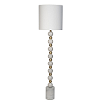 Торшер мраморный с белым абажуром Floor lamp Jewelry варинант исполнения - 1 | Loft Concept в Санкт-петербурге