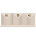 ТВ-тумба с 3-мя фактурными дверцами Satin Furniture варинант исполнения - 2 | Loft Concept в Санкт-петербурге