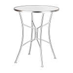 Столик приставной с круглой столешницей на серебристом основании Scenical Table варинант исполнения - 1 | Loft Concept в Санкт-петербурге