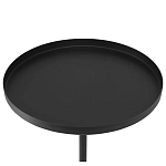 Кофейный столик с круглой чёрной столешницей и мраморным основанием Exquisite Practicality варинант исполнения - 2 | Loft Concept в Санкт-петербурге