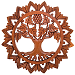 Панно из дерева круглое Osier Panel With Trees варинант исполнения - 1 | Loft Concept в Санкт-петербурге