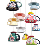 Подвесные светильники в виде чаши с цветочным орнаментом Flower Reversal варинант исполнения - 2 | Loft Concept в Санкт-петербурге