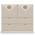 Комод с фактурным фасадом Satin Furniture варинант исполнения - 2 | Loft Concept в Санкт-петербурге