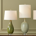 Настольная лампа зеленая грушевидной формы Rich Green Glaze варинант исполнения - 4 | Loft Concept в Санкт-петербурге