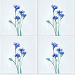 Плитка с узором Васильки варинант исполнения - 1 | Loft Concept в Санкт-петербурге