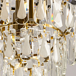 Люстра многоярусная с овальными прозрачными подвесками 36 см Harmonica варинант исполнения - 9 | Loft Concept в Санкт-петербурге