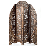 Ширма с  орнаментом ручная резьба Indian Antique Furniture варинант исполнения - 1 | Loft Concept в Санкт-петербурге