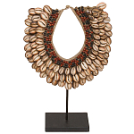 Этническое ожерелье из ракушек на подставке Ethnic Necklace Brown Shells варинант исполнения - 1 | Loft Concept в Санкт-петербурге