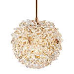 Подвесной хрустальный светильник шарообразной формы Amber Crystal Hanging Light 12 варинант исполнения - 1 | Loft Concept в Санкт-петербурге