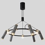 Люстра круглая с 9-ю цилиндрическими плафонами на магнитном креплении Bronze Concert варинант исполнения - 3 | Loft Concept в Санкт-петербурге