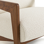 Кресло Avalon White Boucle из массива ореха варинант исполнения - 5 | Loft Concept в Санкт-петербурге