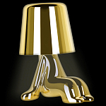 Настольная лампа фигурная цвета золото с гладким абажуром Высота 16 см Sophia варинант исполнения - 3 | Loft Concept в Санкт-петербурге