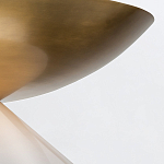 Подвесной светильник латунного цвета с конусовидным белым плафоном Quintiesse варинант исполнения - 12 | Loft Concept в Санкт-петербурге