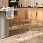 Прозрачный стул с янтарным оттенком LOUIS GHOST CHAIR варинант исполнения - 8 | Loft Concept в Санкт-петербурге