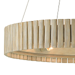 Люстра круглая из толстых деревянных реек Natural Style варинант исполнения - 1 | Loft Concept в Санкт-петербурге