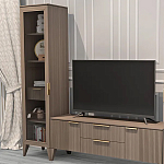 Витрина левая 1-дверная с ящиком и 5-ю полками Harper Line варинант исполнения - 2 | Loft Concept в Санкт-петербурге