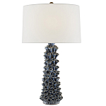 Настольная лампа с корпусом из цветков колокольчика Cascade of Blue Flowers варинант исполнения - 2 | Loft Concept в Санкт-петербурге