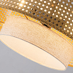 Подвесной светильник с декоративным поясом из плетеного бамбука Biuloggicu варинант исполнения - 6 | Loft Concept в Санкт-петербурге