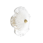 Бра в форме прозрачного стеклянного цветка с рельефной текстурой Textured Glass варинант исполнения - 1 | Loft Concept в Санкт-петербурге