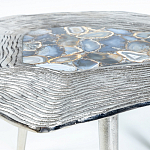 Кофейный стол со столешницей из агата Agate Design Blue  варинант исполнения - 2 | Loft Concept в Санкт-петербурге