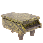 Шкатулка в виде рояля из натурального камня змеевик Stone Casket варинант исполнения - 1 | Loft Concept в Санкт-петербурге