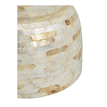 Приставной столик с мозаичным рисунком из раковин устриц Bone Inlay варинант исполнения - 3 | Loft Concept в Санкт-петербурге