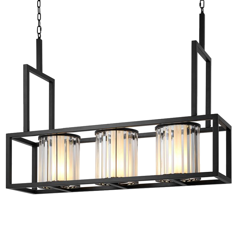 Люстра Chandelier Carducci Black Черный Прозрачный (Transparent) в Санкт-петербурге | Loft Concept 