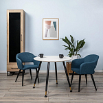 Шкаф-витрина в стиле лофт с чёрной стеклянной дверью Urban Style Space варинант исполнения - 6 | Loft Concept в Санкт-петербурге