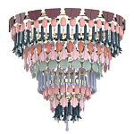 Люстра круглая с декором из разноцветных элементов в виде листьев Changing Seasons варинант исполнения - 1 | Loft Concept в Санкт-петербурге