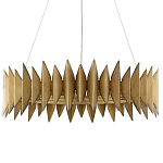 Люстра круглая с фактурным абажуром Graduated Heights варинант исполнения - 2 | Loft Concept в Санкт-петербурге