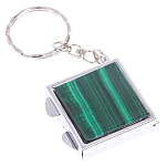 Зеркало брелок складное двухстороннее из натурального камня Малахит Stone Mirrors варинант исполнения - 4 | Loft Concept в Санкт-петербурге