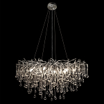 Люстра подвесная с прозрачными стеклянными подвесками в форме капель Диаметр 80 см Droplet Chandelier варинант исполнения - 3 | Loft Concept в Санкт-петербурге