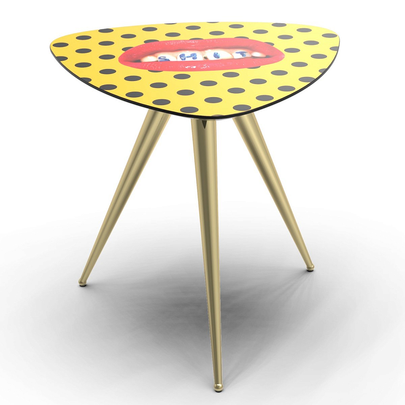 Журнальный стол Seletti Side Table Shit Желтый Латунь в Санкт-петербурге | Loft Concept 