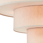 Люстра круглая трехъярусная с тканевыми абажурами Light Soft Glow варинант исполнения - 2 | Loft Concept в Санкт-петербурге