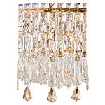 Люстра круглая с хрустальными подвесками на золотистом каркасе Roul Crystal Light варинант исполнения - 10 | Loft Concept в Санкт-петербурге