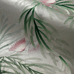 Обои ручная роспись Silk Tree Colourway SC-92 on Crackled Silver on Shell Pink metallic silk варинант исполнения - 1 | Loft Concept в Санкт-петербурге