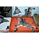 Большой Трехместный Диван с цветным принтом Qalakabusha Large Sofa варинант исполнения - 6 | Loft Concept в Санкт-петербурге