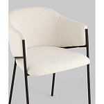 Стул Brace букле белый варинант исполнения - 2 | Loft Concept в Санкт-петербурге