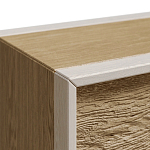 Тумба 2 ящика с подсветкой на рельефном фасаде Warm Industrial варинант исполнения - 9 | Loft Concept в Санкт-петербурге