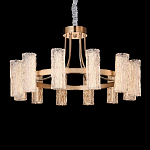 Люстра круглая с текстурными цилиндрическими плафонами Glimpse варинант исполнения - 5 | Loft Concept в Санкт-петербурге